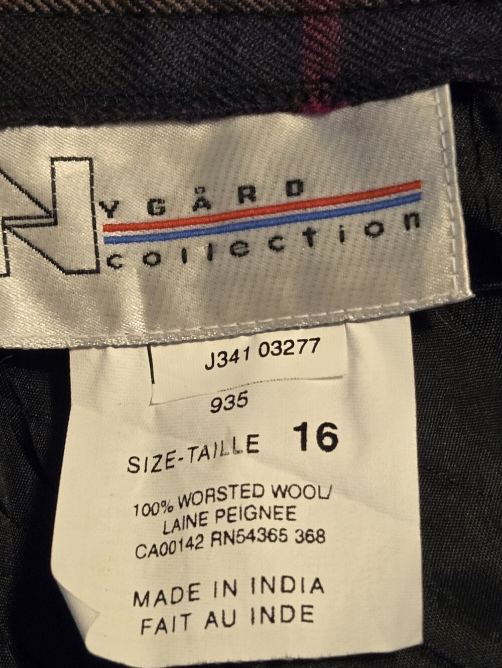 Vintage Nygard Collection Wool Plaid High Waist Walking Bermuda Shorts Size 16 - Picture 11 of 12